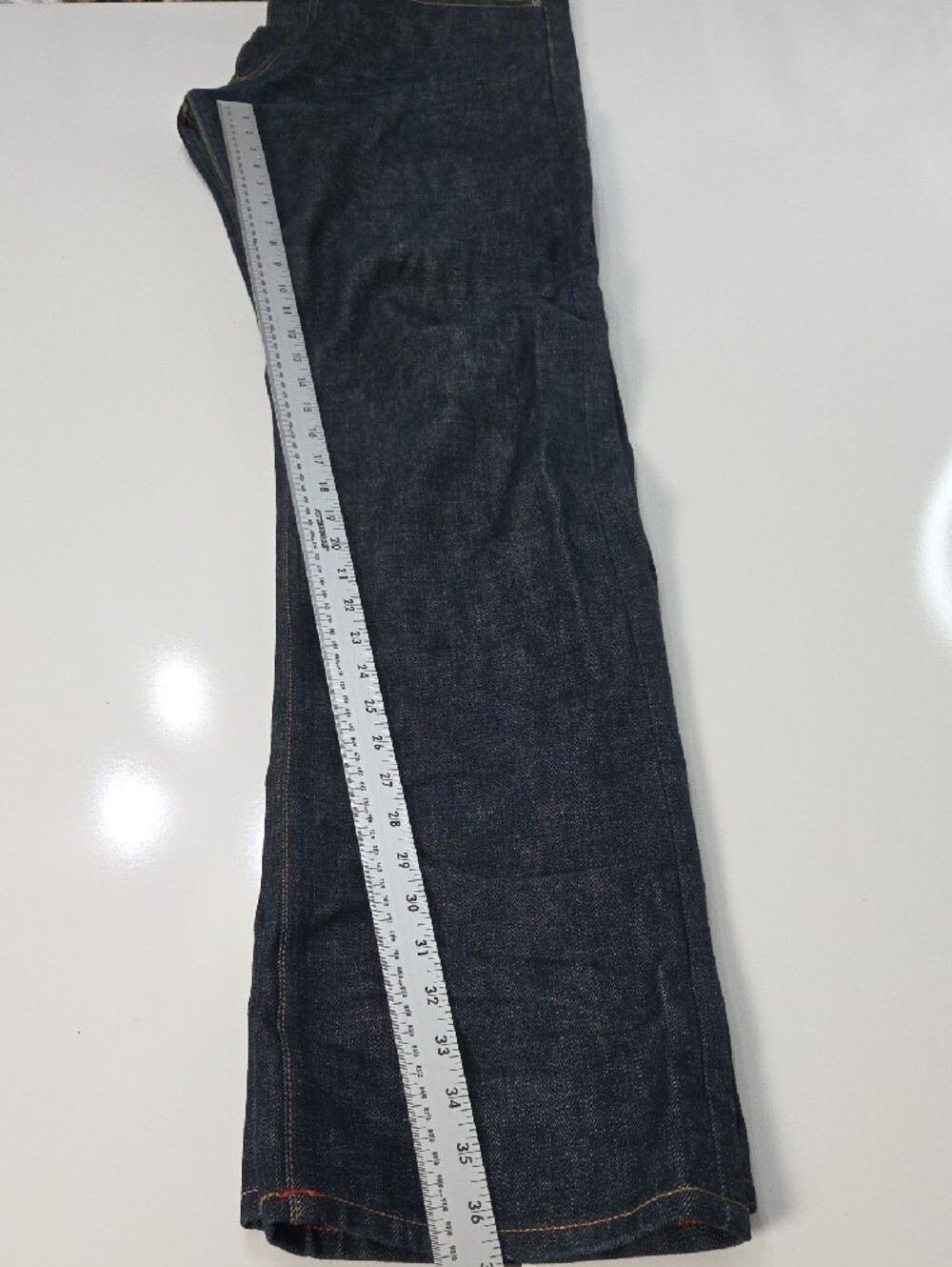 Gustin Dark Indigo Straight-Leg Men's Jeans 36 - Picture 9 of 11